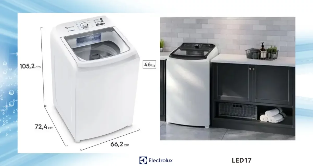 Como usar lavadora de roupas Electrolux – LED17