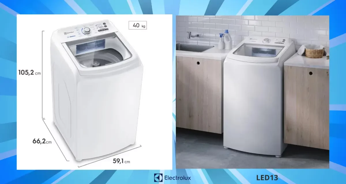 Como usar lavadora de roupas Electrolux – LED13